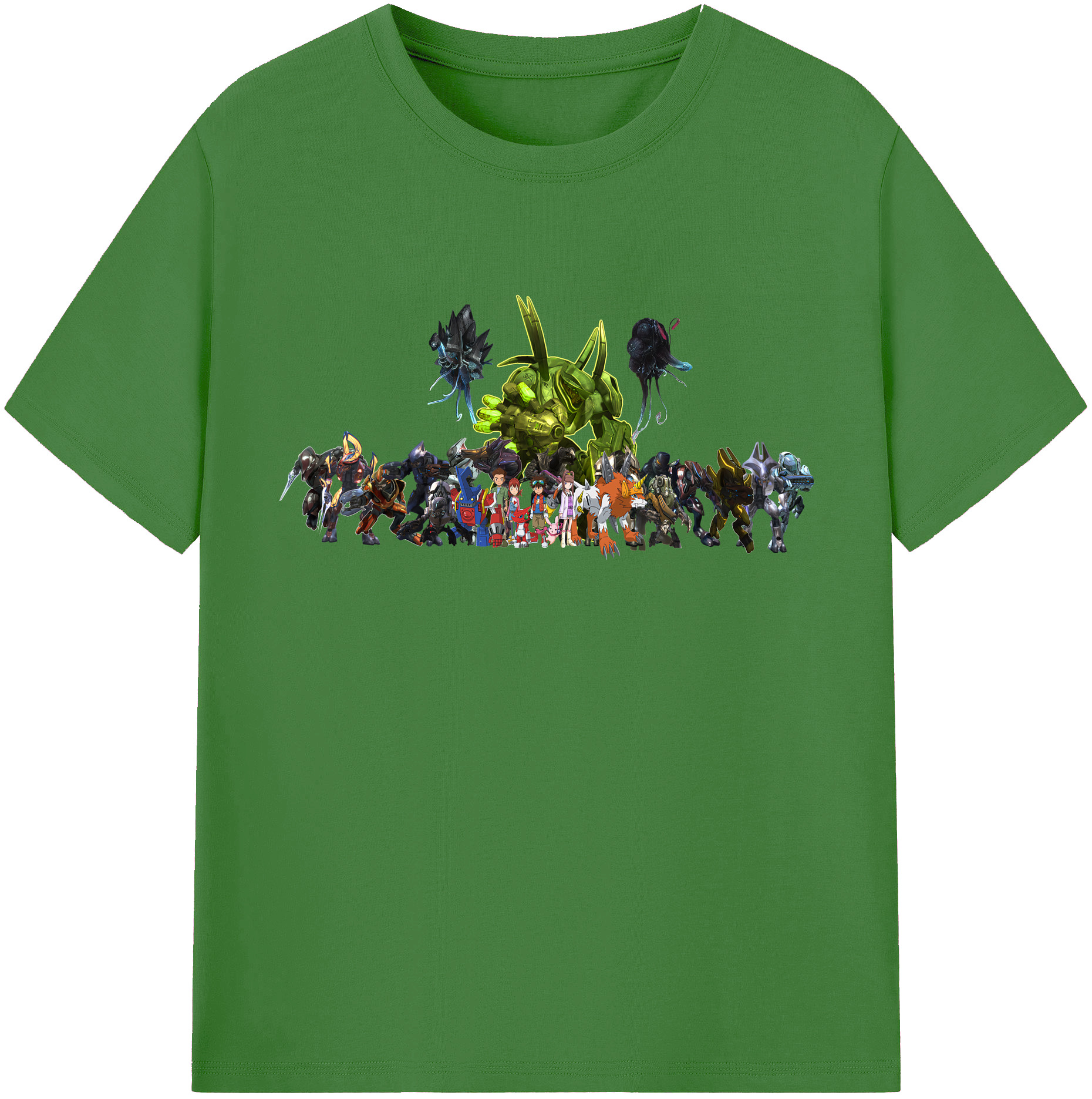 （画像用） Digimon デジタルモンスター/デジモン レディースカジュアルプリントTシャツ（綿100％）